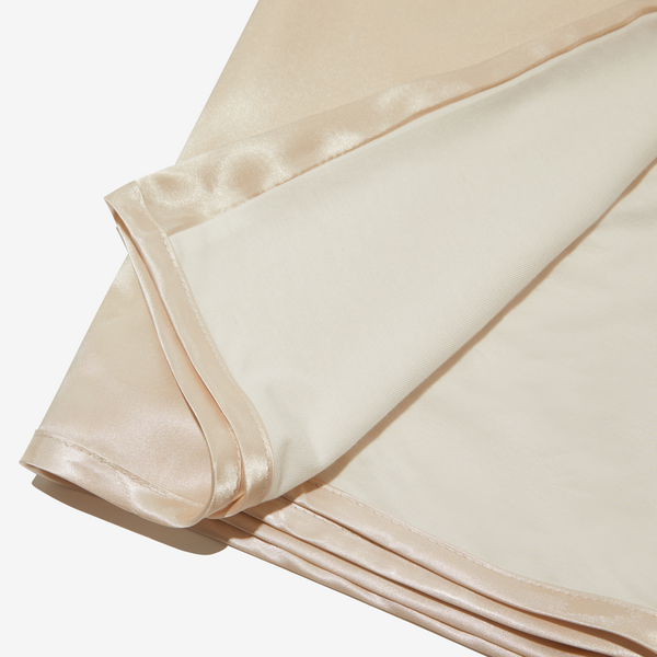 Golden Tan Satin Pillow Sleeve