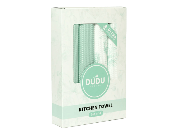 Premium Microfiber Kitchen Towel Set of 4 - Country Rustic style - Gifts for You 'n Me