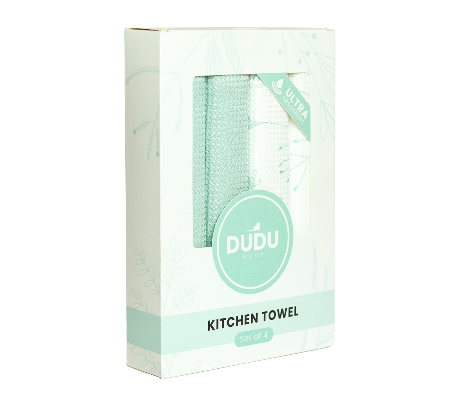 Premium Microfiber Kitchen Towel Set of 4 - Modern style