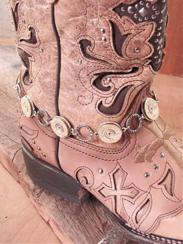 20 Gauge Silver Boot Bracelet
