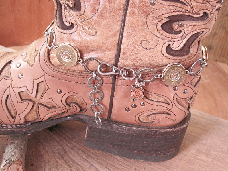 20 Gauge Silver Boot Bracelet