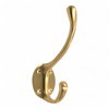 Brass Brushed Classic Brass Hat & Coat Hook