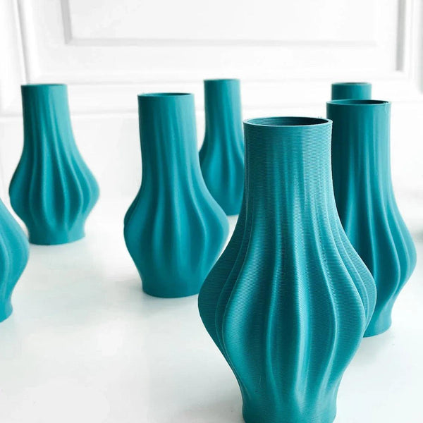 LAMELLA VASES • TURQUOISE - Gifts for You 'n Me