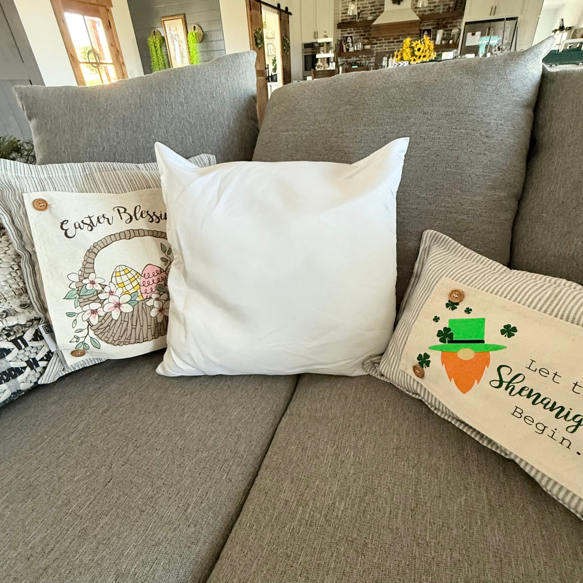 SQUARE INSERT ONLY (your pillow includes one, this would be a spare) throw pillow