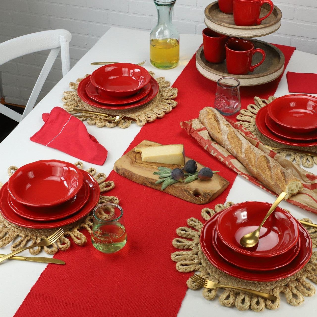 Siena 16 Piece Stoneware Dinnerware Set , Service For 4