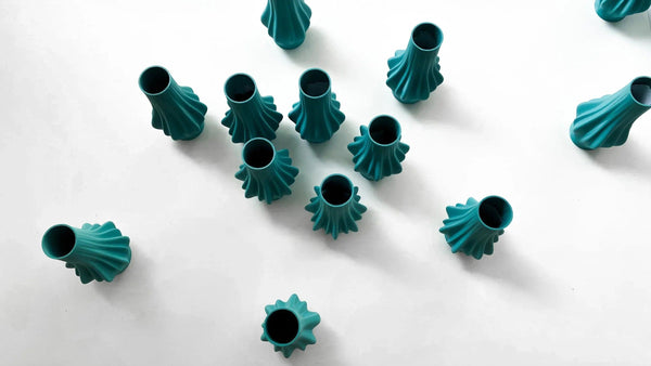 LAMELLA VASES • TURQUOISE - Gifts for You 'n Me