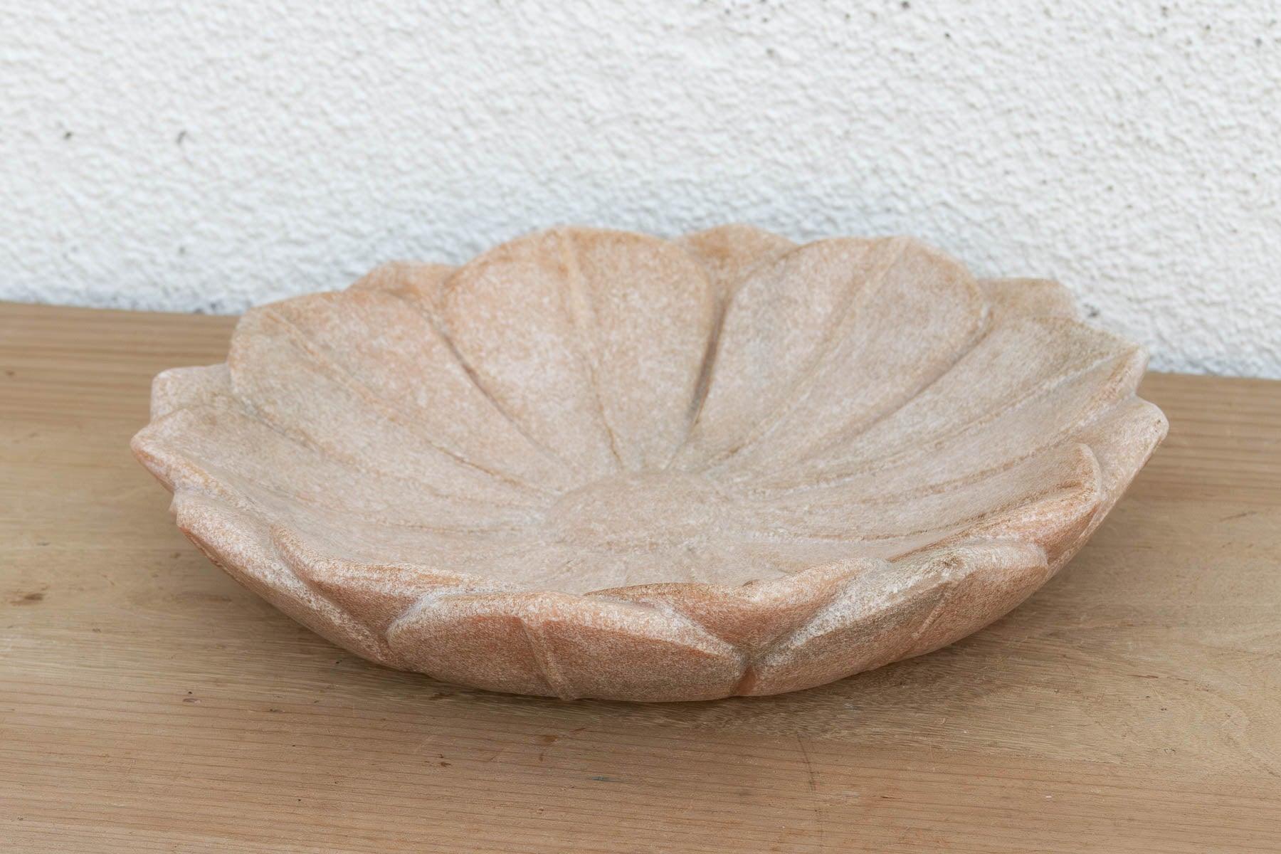 Blush Pink Stone Lotus Flower