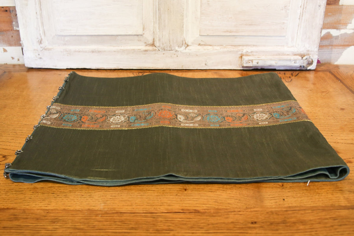 Olive Belled Heritage Silk Runner