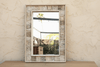 Rustic Abstract Carved Wall Mirror