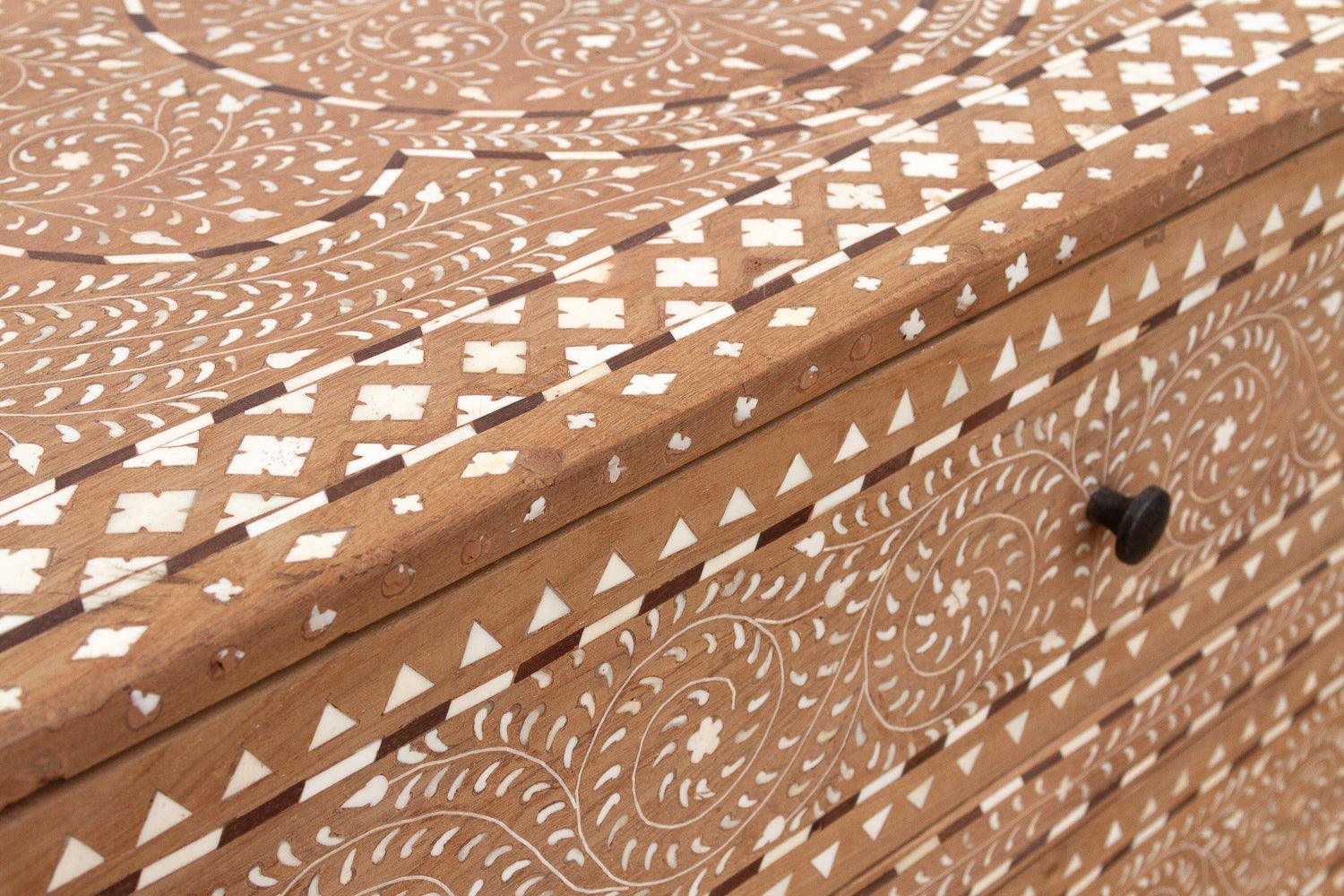 One-Of-A-Kind Heritage Inlay Chest of 2 Drawers