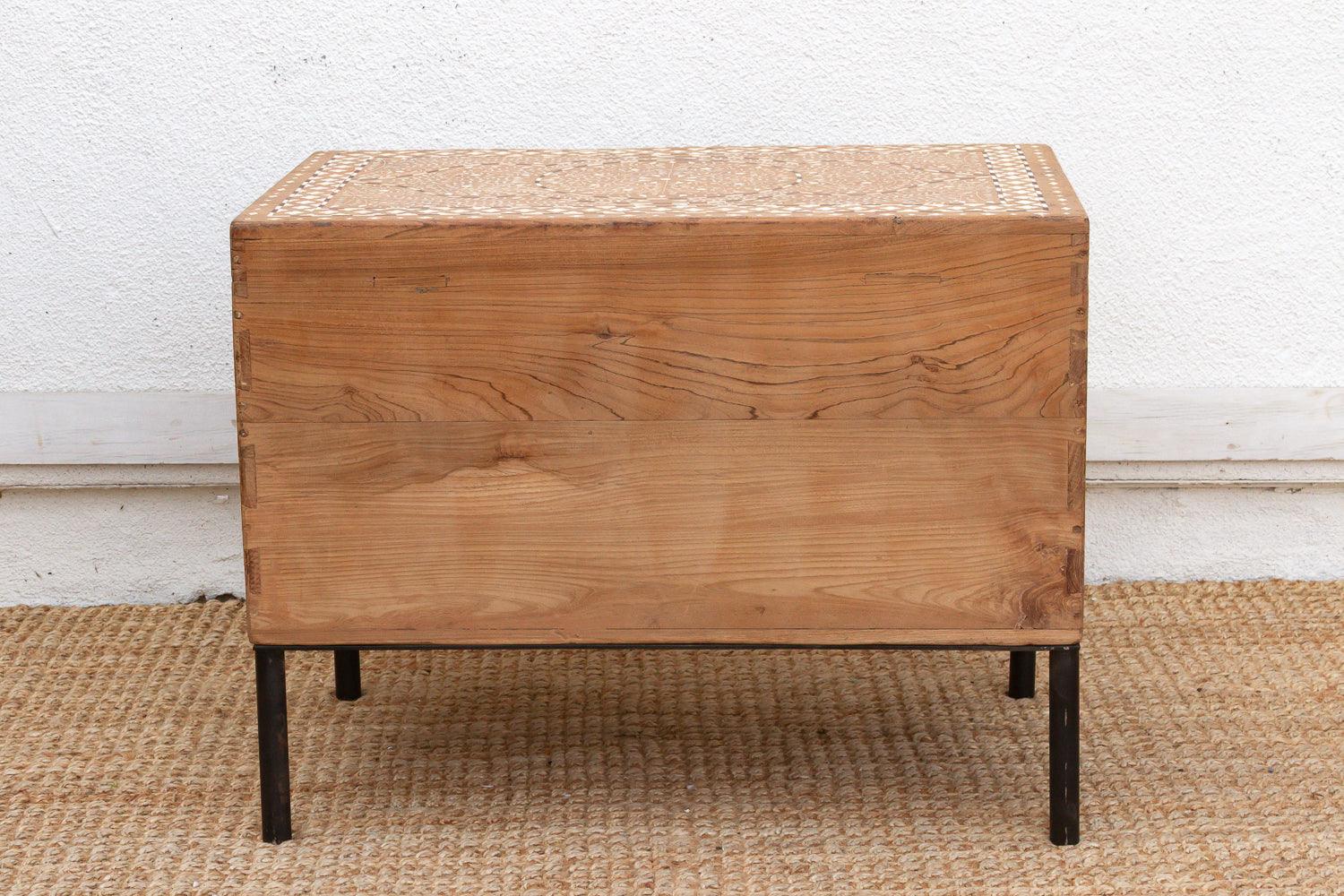 One-Of-A-Kind Heritage Inlay Chest of 2 Drawers