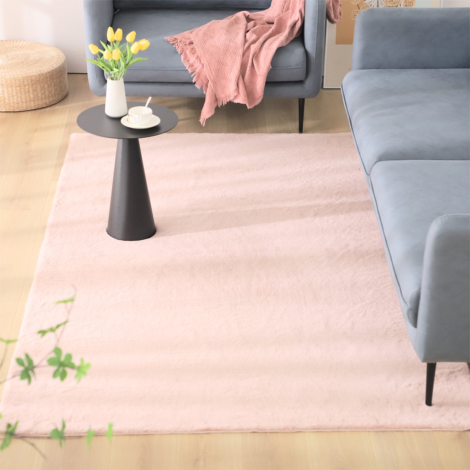 Kasentex Fluffy Elegant Faux Fur Area Rugs, Ultra Soft, Room Decor, Graduation Gifts, Fathers Day Gift, Mom Gift