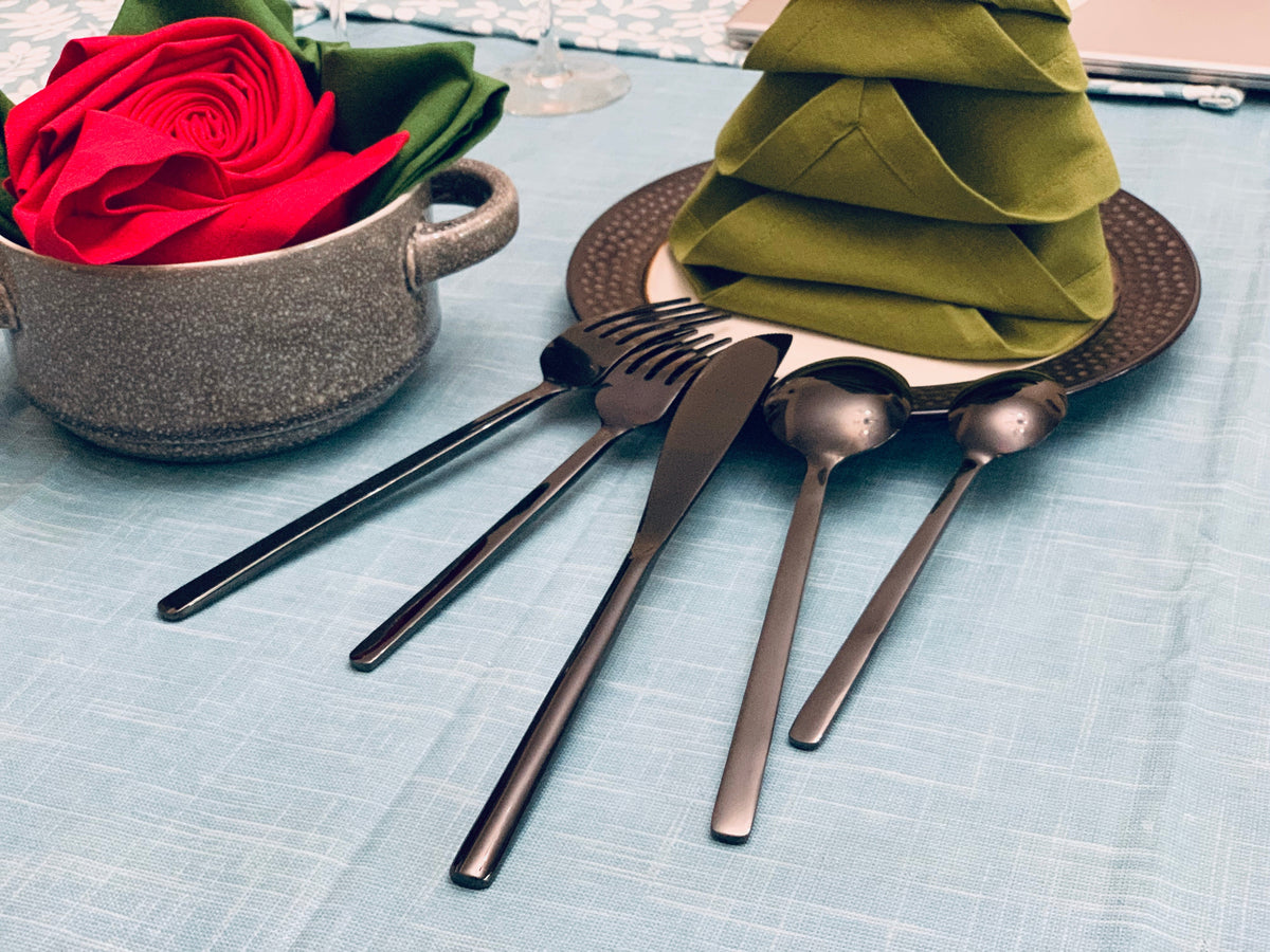 Vibhsa Black Flatware Set Stainless Steel 20 PC