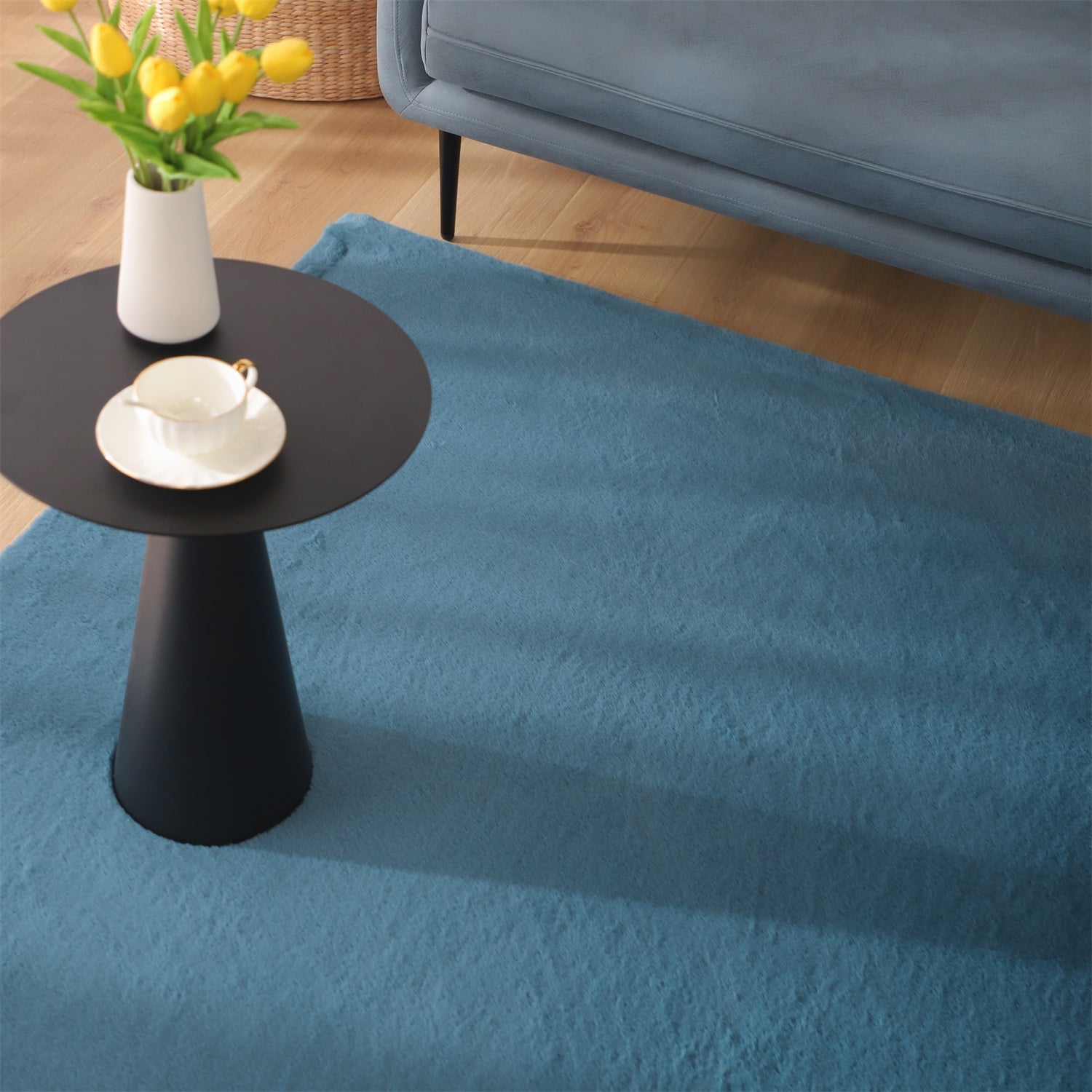 Kasentex Fluffy Elegant Faux Fur Area Rugs, Ultra Soft, Room Decor, Graduation Gifts, Fathers Day Gift, Mom Gift