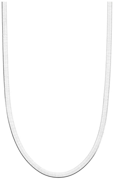 Donatello Gian Solid Sterling Silver Flat Necklace - 5 Lengths