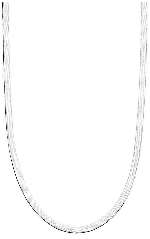 Donatello Gian Solid Sterling Silver Flat Necklace - 5 Lengths - Gifts for You 'n Me