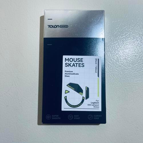 TALONGAMES Glass Mouse Skates for Logitech G502, Black
