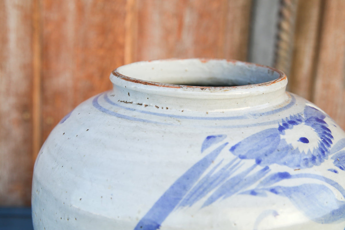 Vintage Blue and White Vase