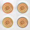 Raia 4 Piece Dinner Plate Set - Orange