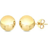 Solid Sterling Silver Ball Studs Earrings 3MM -12MM