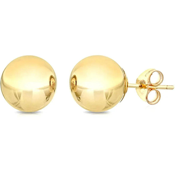 Solid Sterling Silver Ball Studs Earrings 3MM -12MM - Gifts for You 'n Me