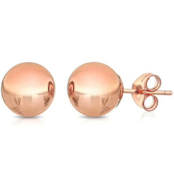 Solid Sterling Silver Ball Studs Earrings 3MM -12MM - Gifts for You 'n Me