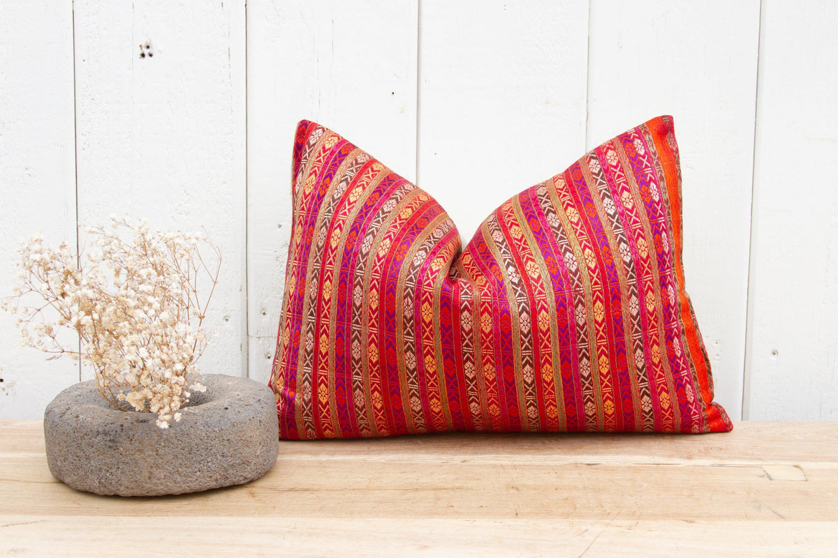 Lindi Wedding Silk Shawl Pillow