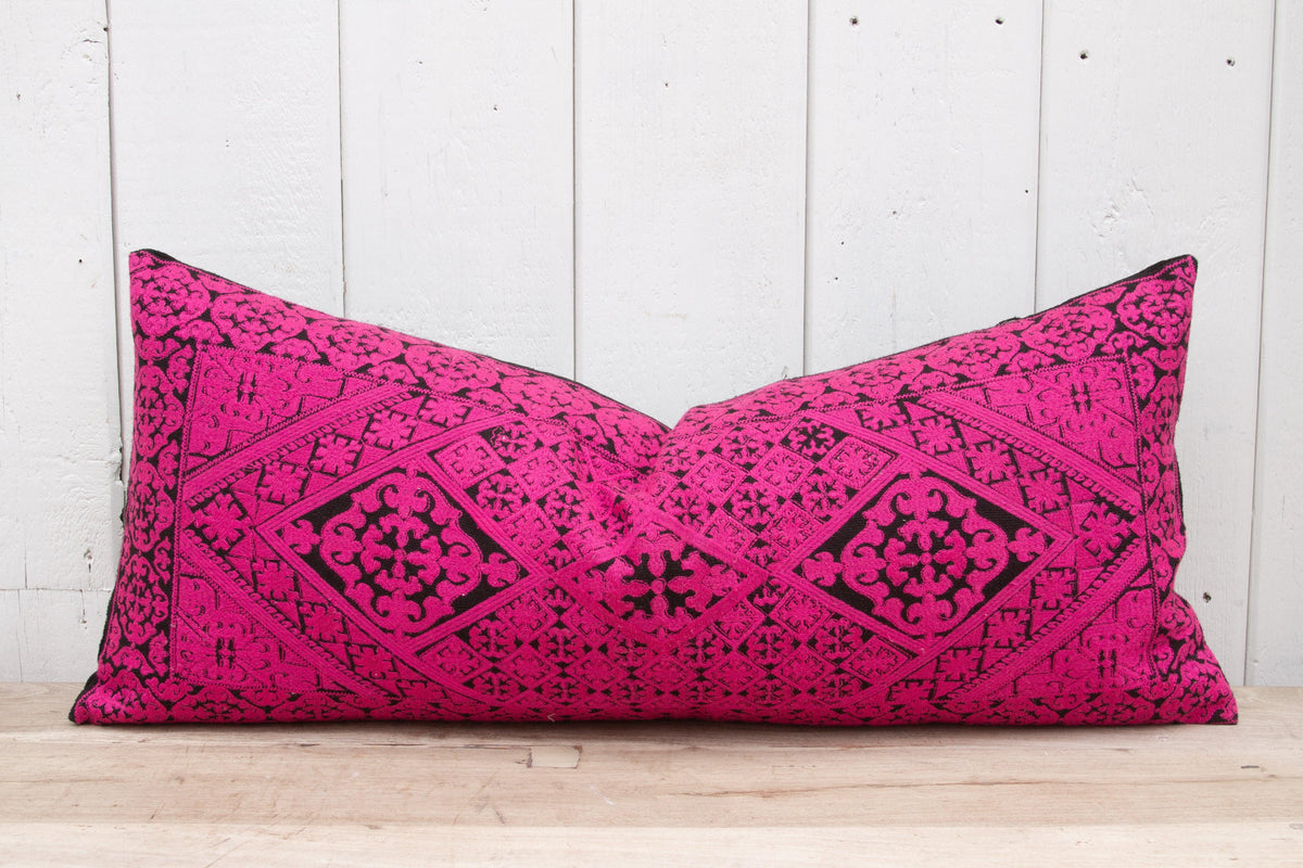 Bijal Swati Embroidered Phulkari Pillow Cover