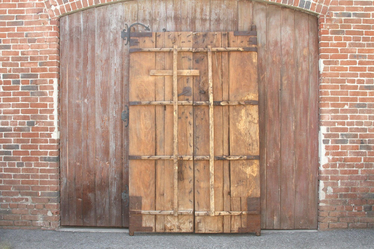 Grand Early 19th Century Asian Rustic Chateau Doors