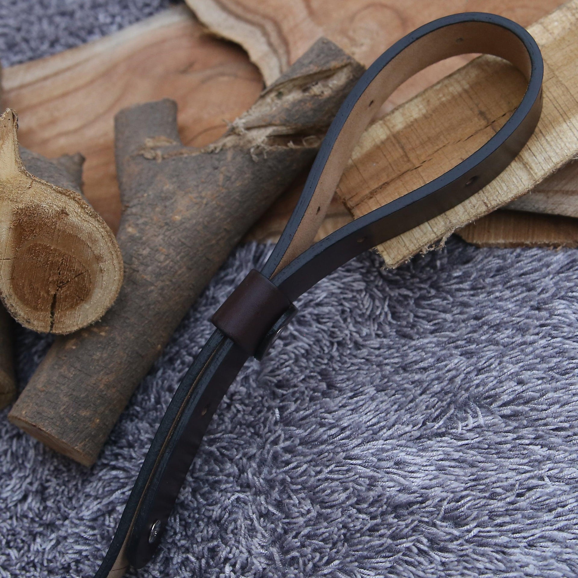 Handmade Tooled Custom Leather Sling - Personalized