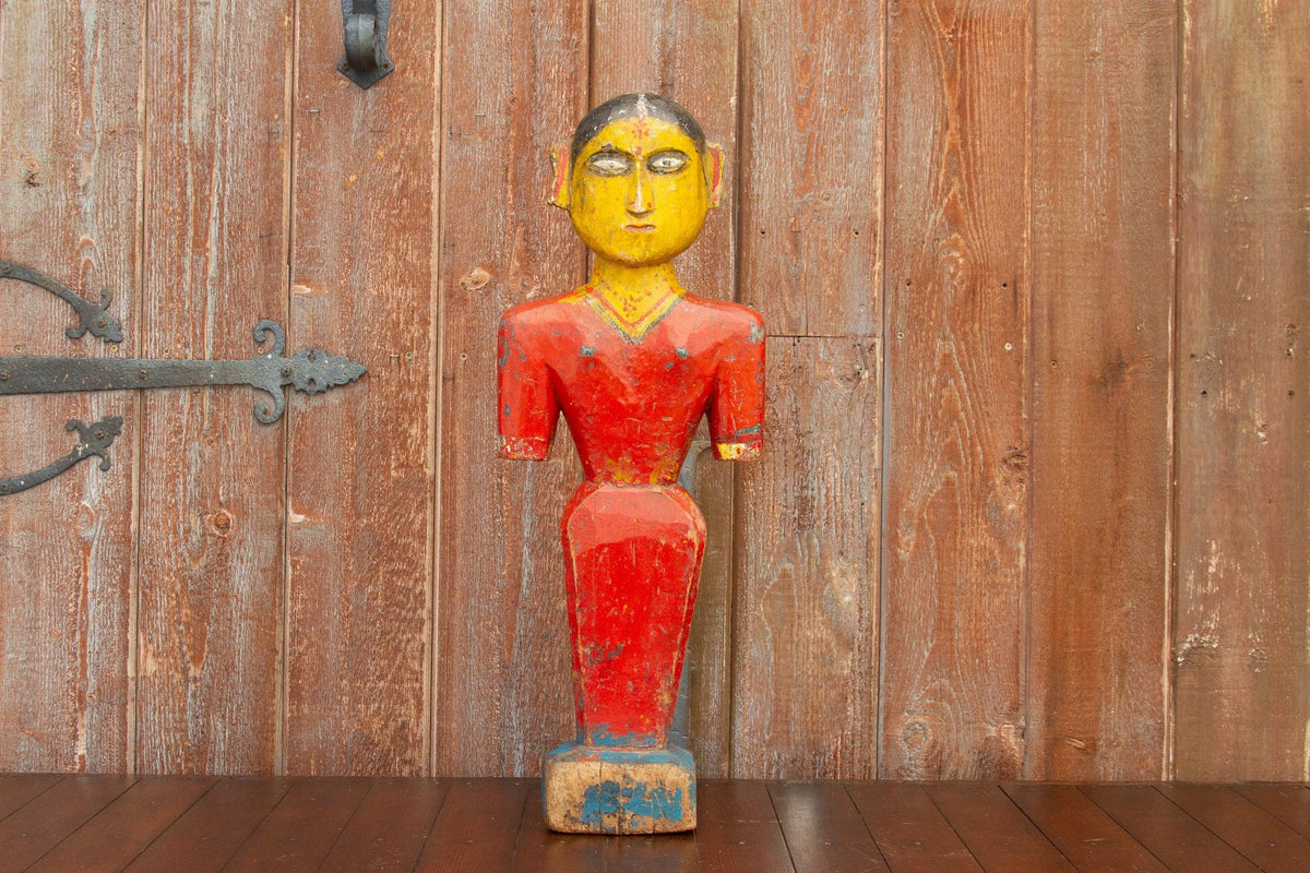 19th Century Polychrome Southern Deity