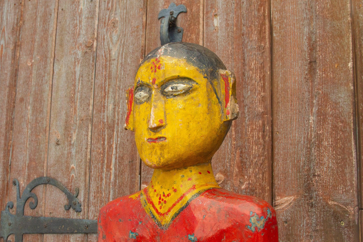 19th Century Polychrome Southern Deity