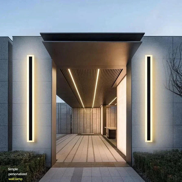 Minimalist LED Wall Lamp for Outdoor Atmosphere (IP65) Iluminating