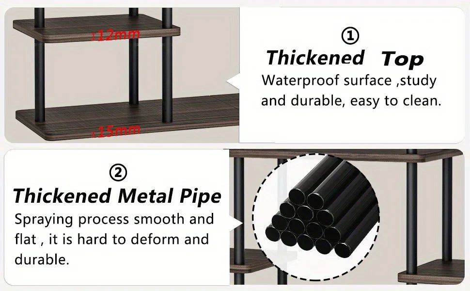 INGIORDAR 4-Tier Metal Plant Stand Indoor 10 Pot Tiered Flower Holder