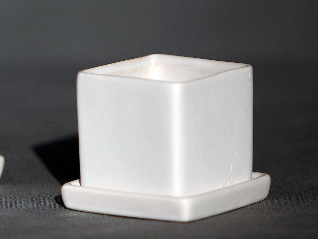 Cube Pot with Detached Saucers (LARGE) By Plantatorem