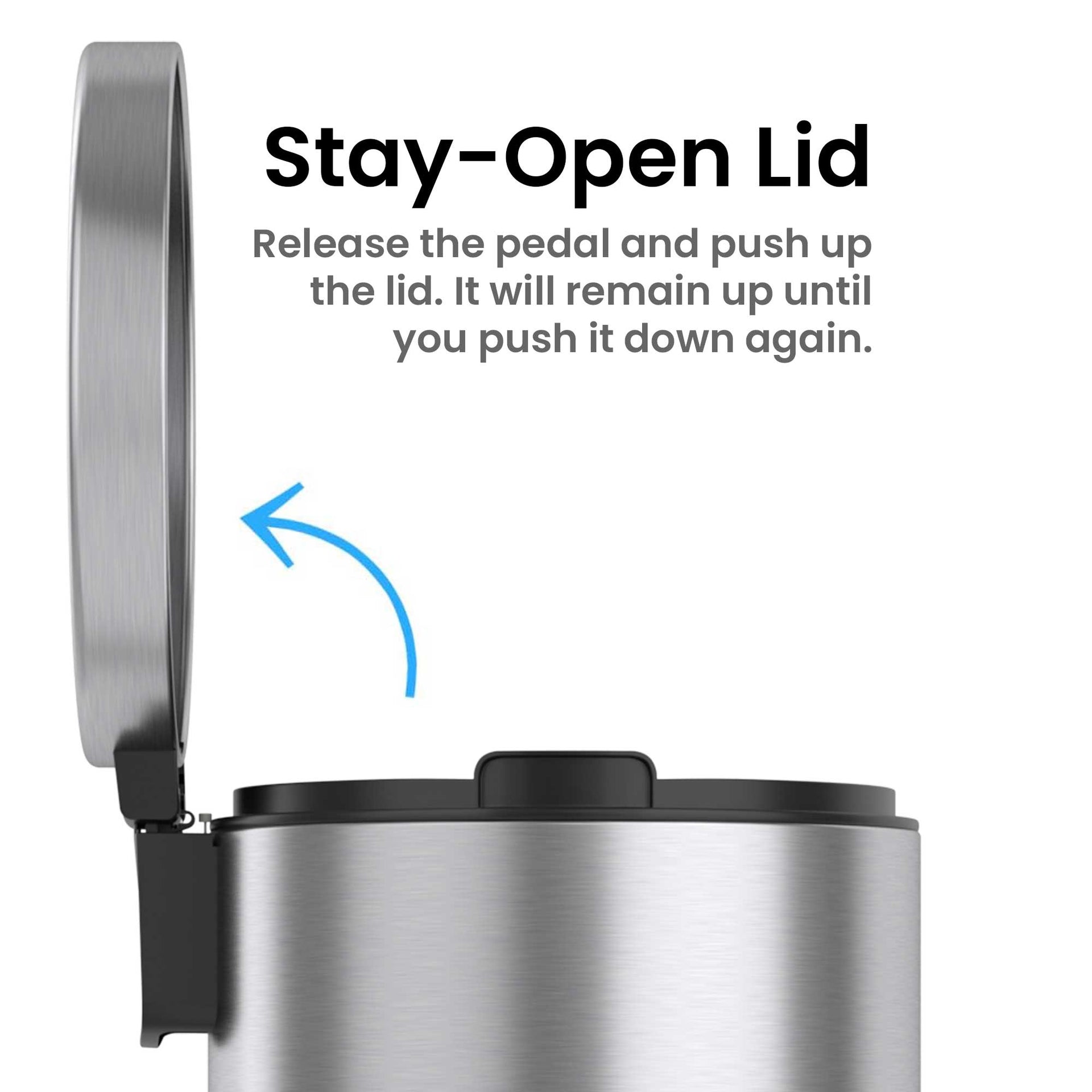 8 Gallon / 30 Liter SoftStep Round Step Pedal Trash Can