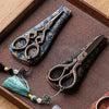 Vintage Style Embroidery Scissors with Random Brocade Sheath
