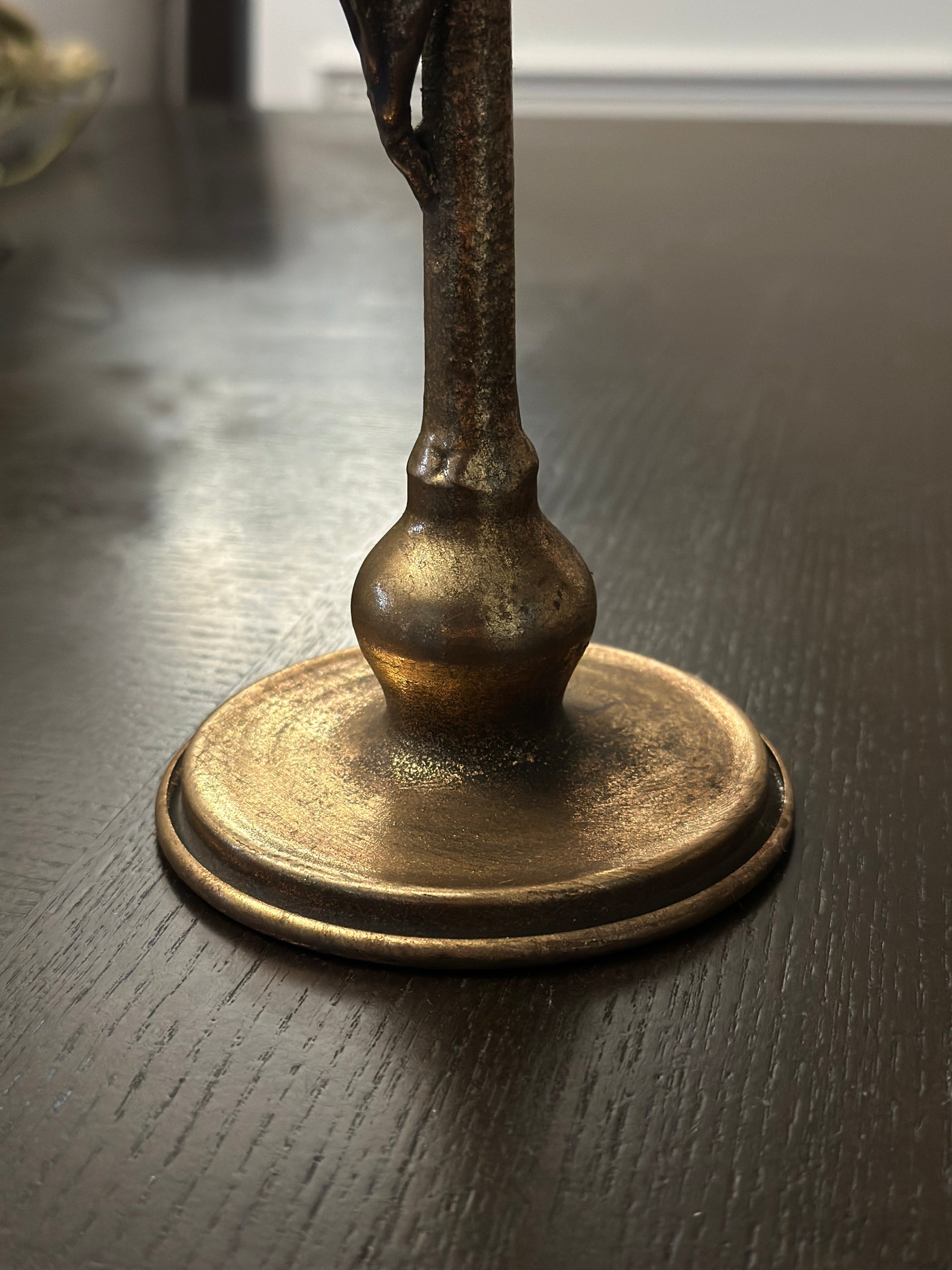 Metal Leaf Candle Holders – Set of 3