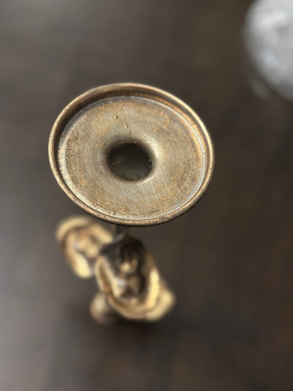 Metal Leaf Candle Holders – Set of 3