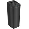 14 Gallon Black Self-Contained Electric-Motor Sensor Kitchen Trash Can with AbsorbX