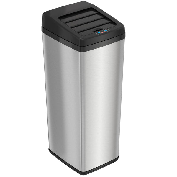 14 Gallon Self-Contained Electric-Motor Sensor Kitchen Trash Can with AbsorbX