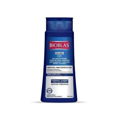 Bioblas Mint Shampoo with B19 Complex - 12oz | Anti-Dandruff Care