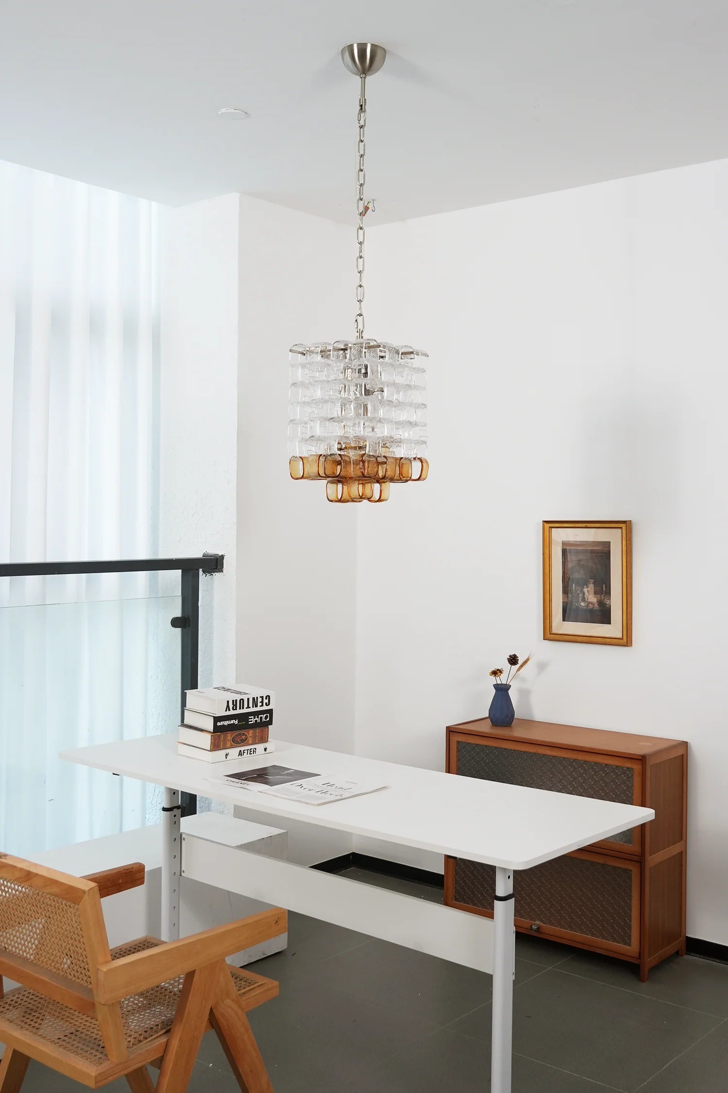 Ice Cube Glass Murano Chandelier