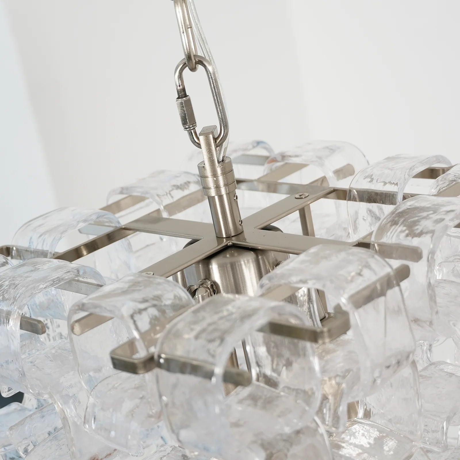 Ice Cube Glass Murano Chandelier