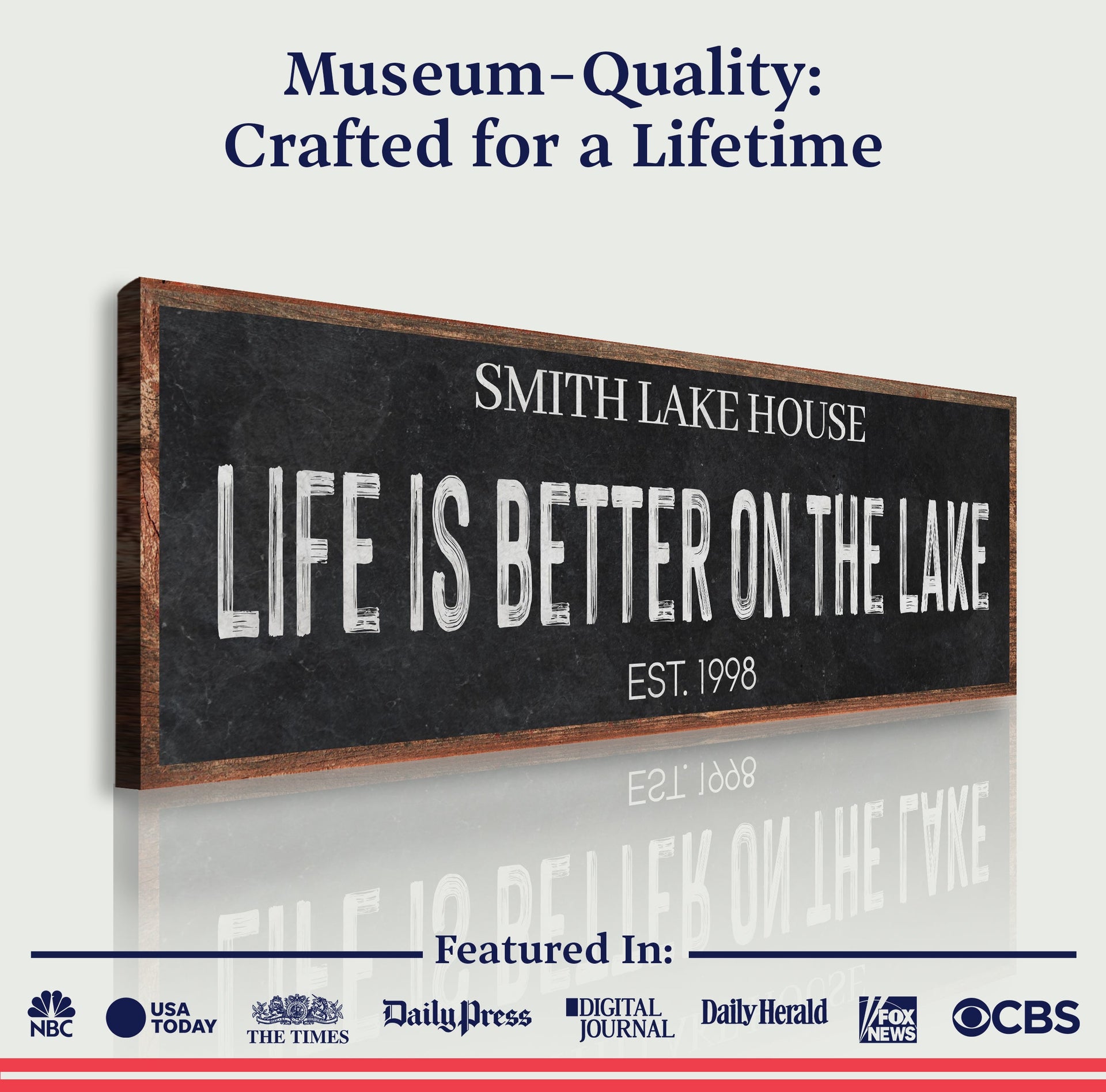 Life Is Better On The Lake Sign III