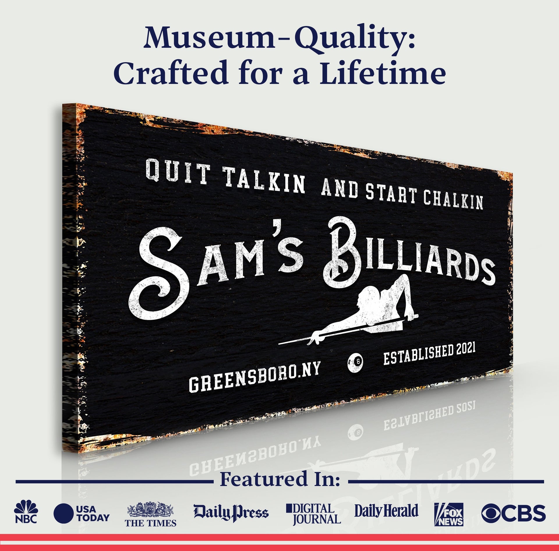 Billiards Room Sign