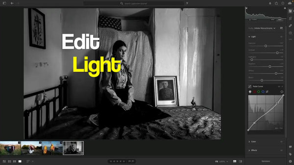 Adobe Lightroom Black-and-White editing Masterclass. Video tutorial by George Tatakis