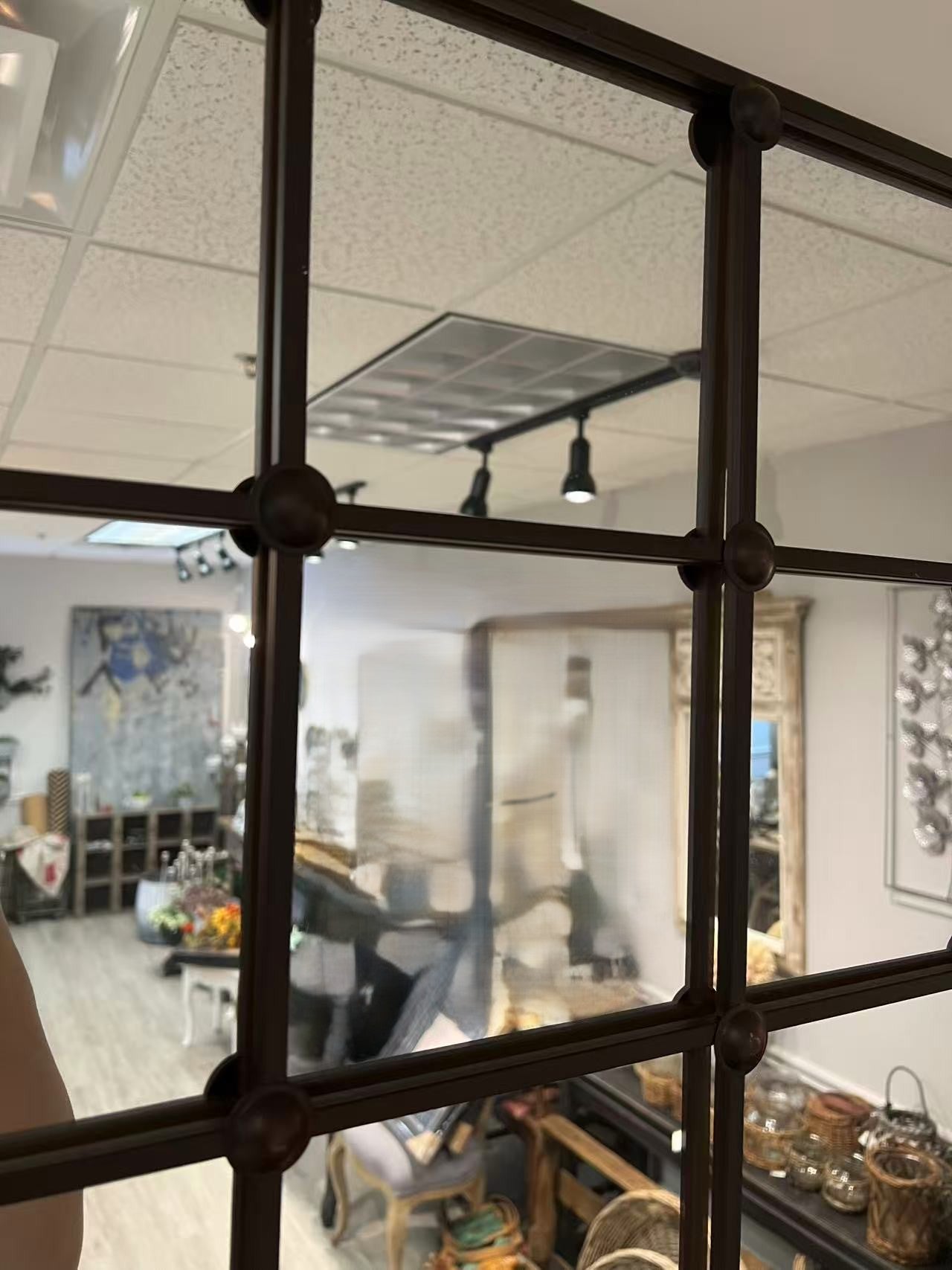 Cast Iron Rectangle Mirror