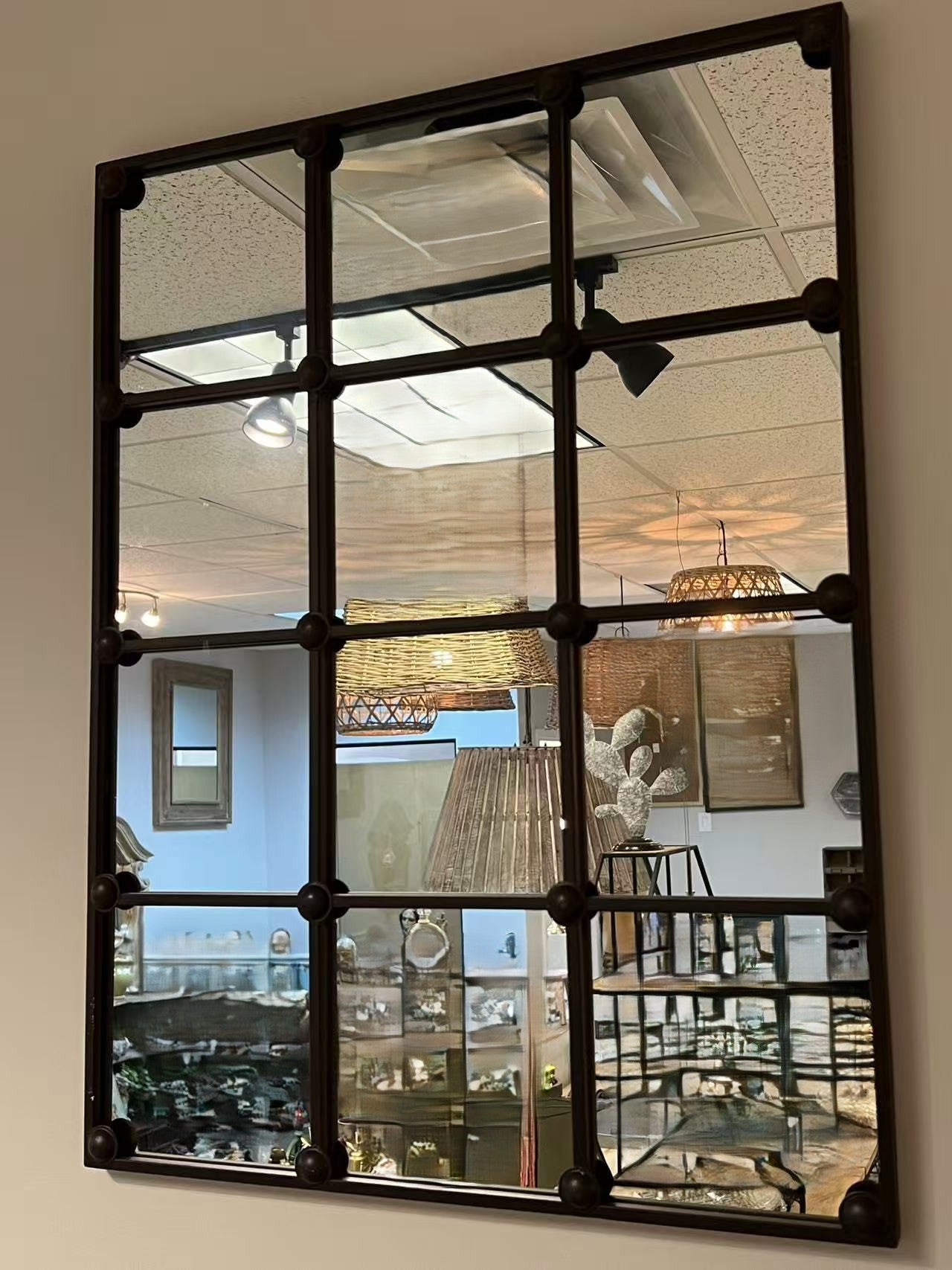 Cast Iron Rectangle Mirror