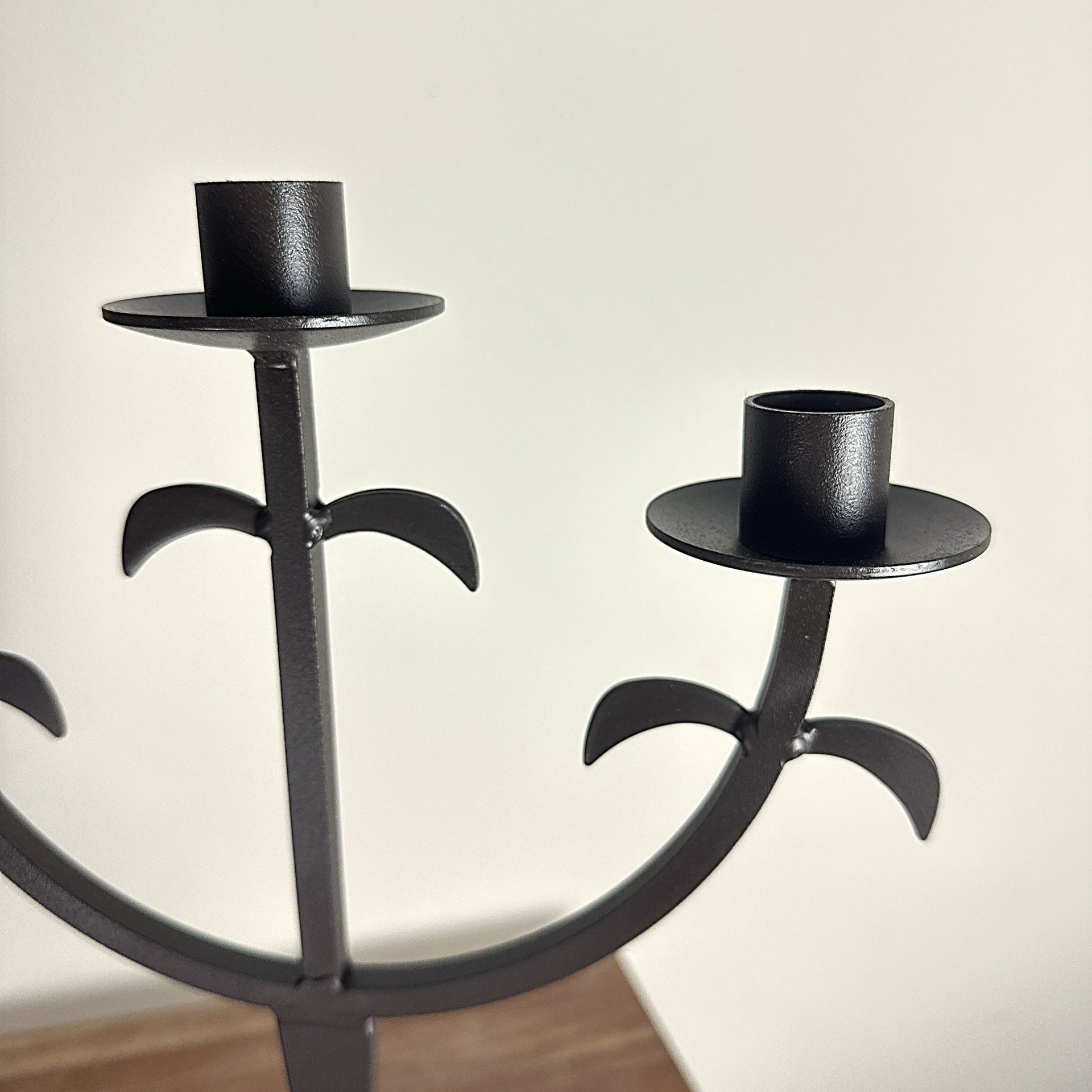 Iron Metal Rusted Candelabra